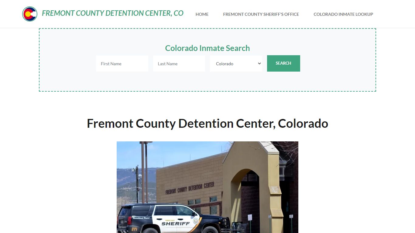 Fremont County Detention Center, CO Inmate Roster, Offender Search