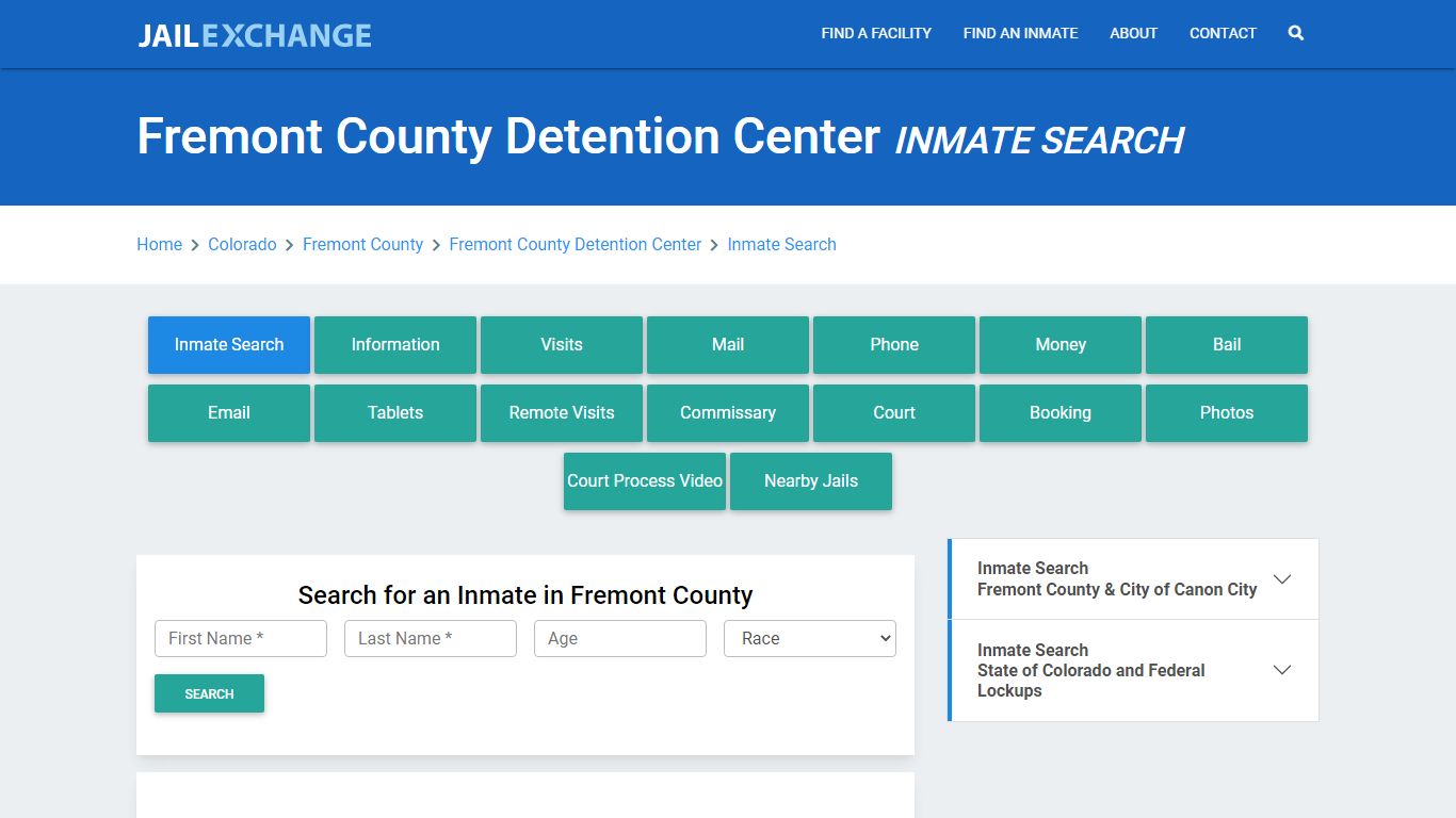 Fremont County Detention Center Inmate Search - Jail Exchange